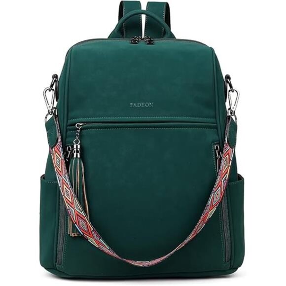 Leather Backpack Purse for Women – Designer Travel Backpack - Picture 2 of 7